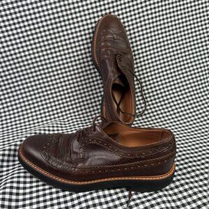 Common Projects Woman Reddish Brown Oxford Wingtip Brogue Shoes EU 37 / US 7